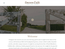 Tablet Screenshot of ecreekpotteryandtearoom.com